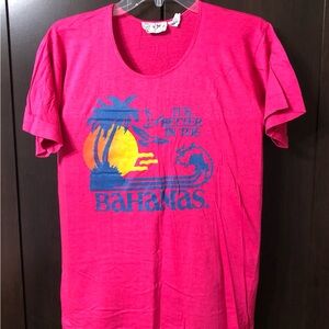 Vintage Bahamas Souvenir Hot Pink T-Shirt